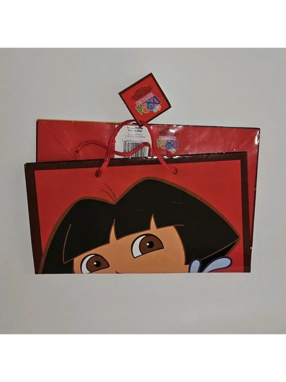 Dora Explorer Gift Bag Merry Christmas Feliz Navidad 12.5